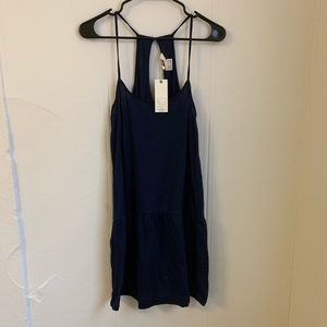 Beach By Exist Navy Blue Cami Dress Sz Medium NWT